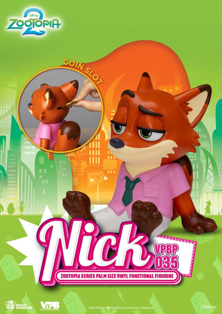 Zootopie Piggy Bank tirelire Nick 15 cm
