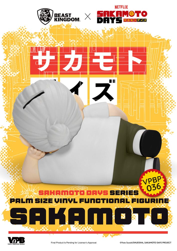 Sakamoto Days Piggy Bank tirelire Taro Sakamoto 14 cm