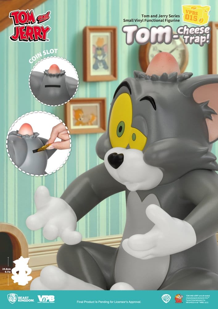 Tom et Jerry Vinyle Tirelire Small Series Tom-Cheese Trap! 25 cm