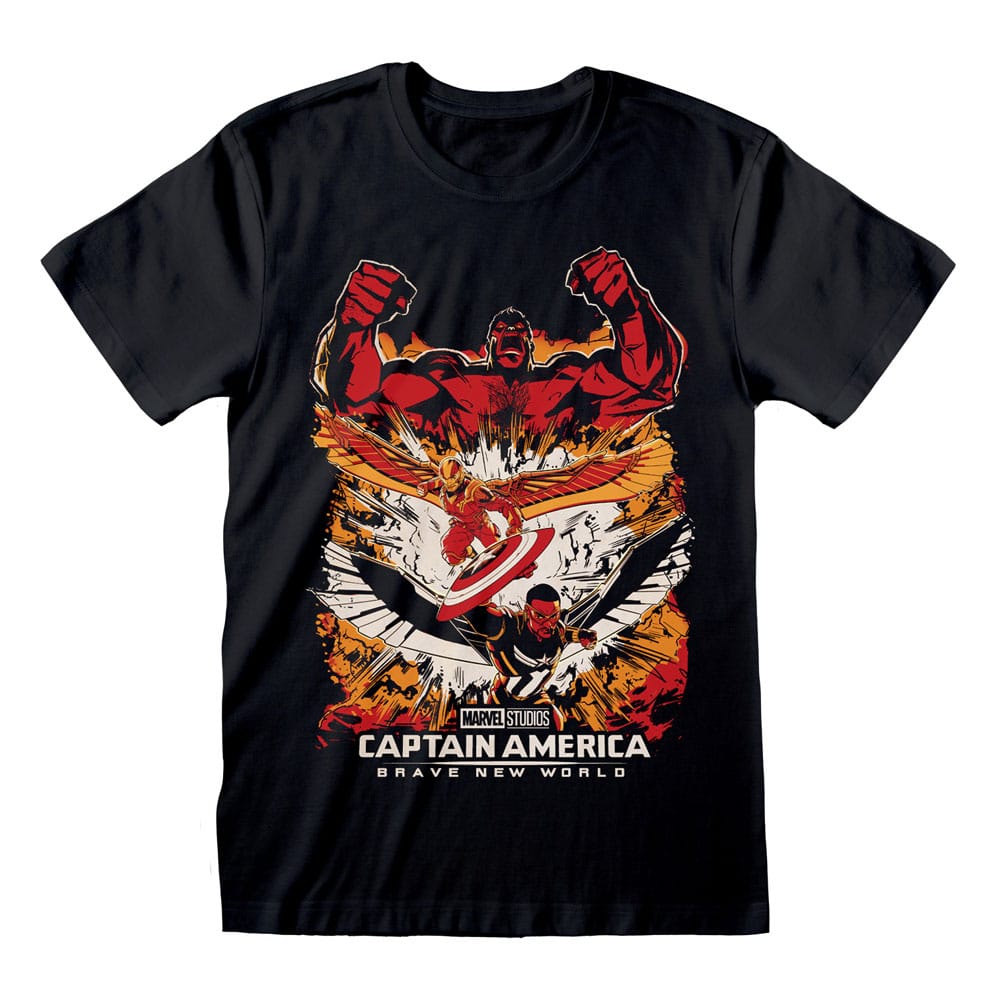 Captain America Brave New World T-Shirt Montage (S)