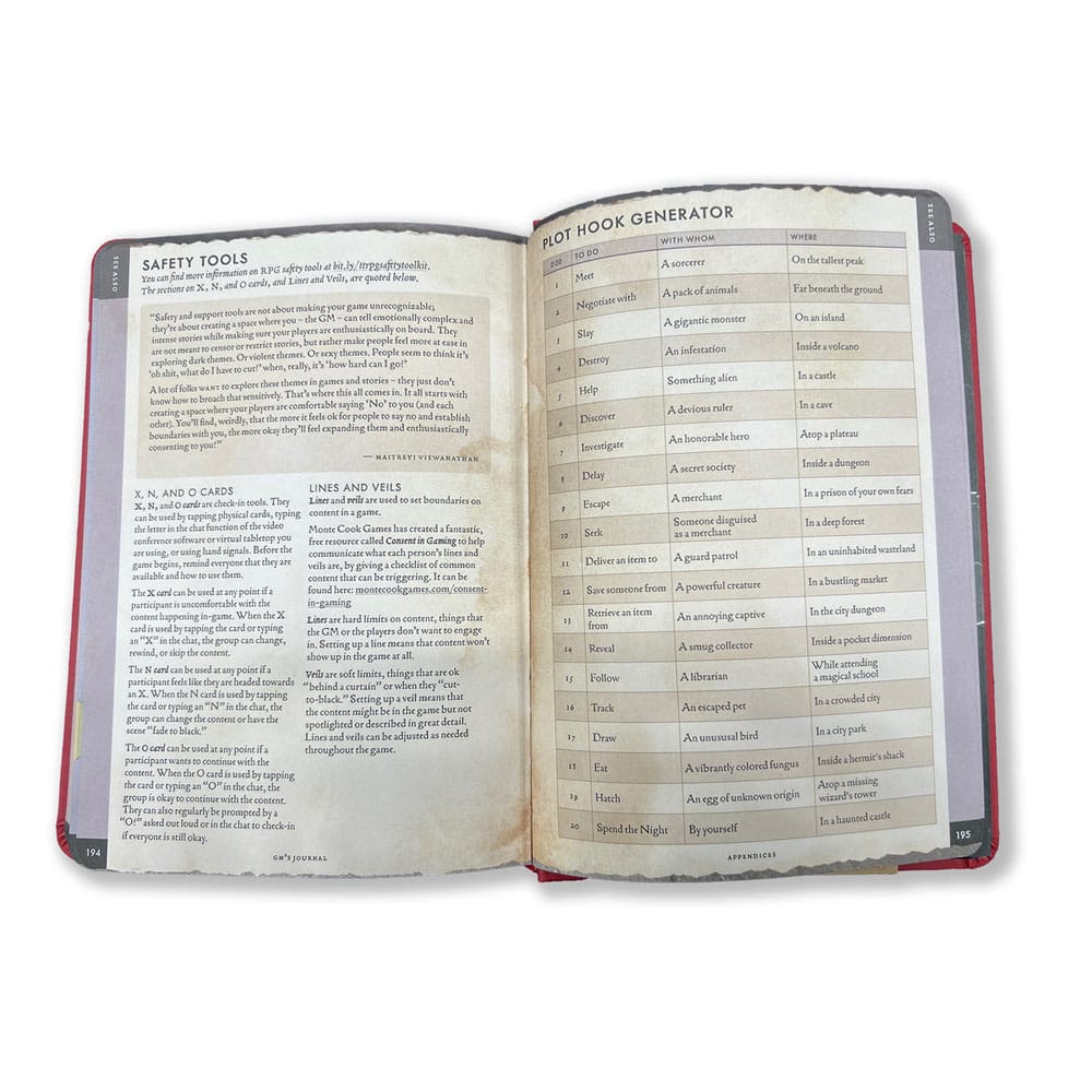 Cahier A5 Gamemaster's Journal Orange Portal