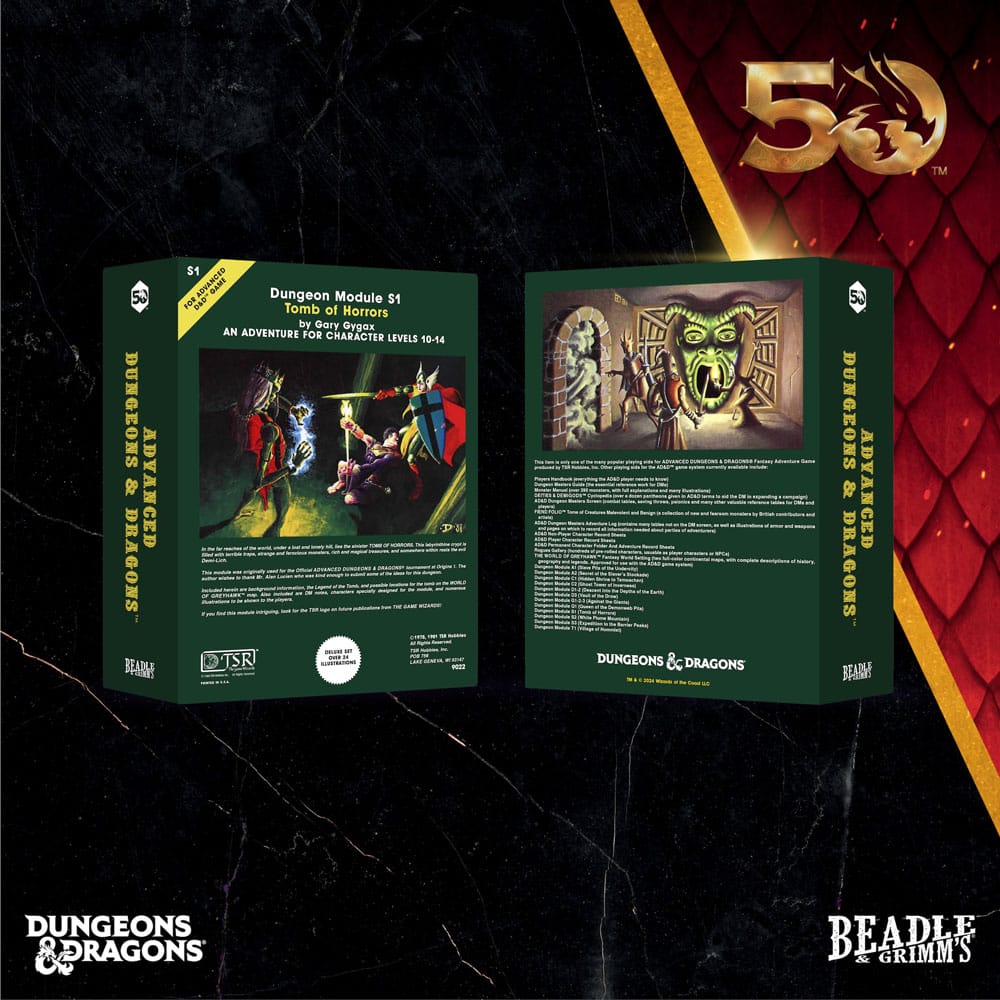 Dungeons & Dragons pack dés Classic Module Tomb of Horrors (7)