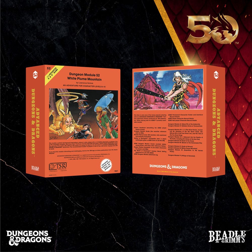 Dungeons & Dragons pack dés Classic Module White Plume Mountain (7)