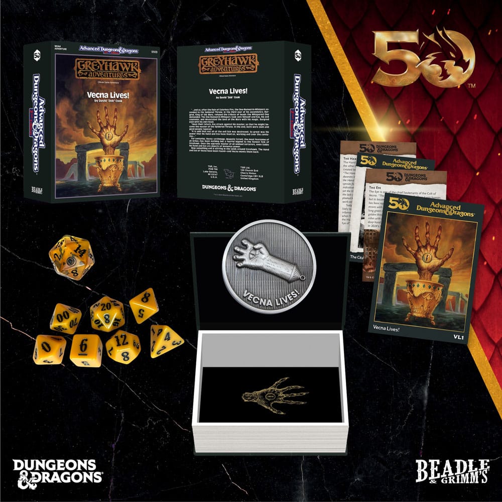 Dungeons & Dragons pack dés Classic Module Vecna Lives (7)