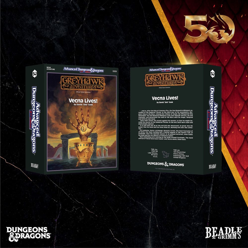 Dungeons & Dragons pack dés Classic Module Vecna Lives (7)