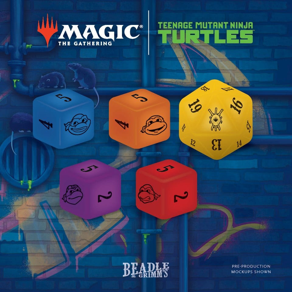 Magic the Gathering Dice and Token Pack Les Tortues Ninja *Anglais*