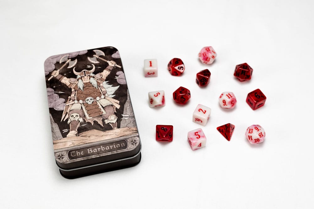 Pack dés Character Class Classic RPG Barbarian (13)
