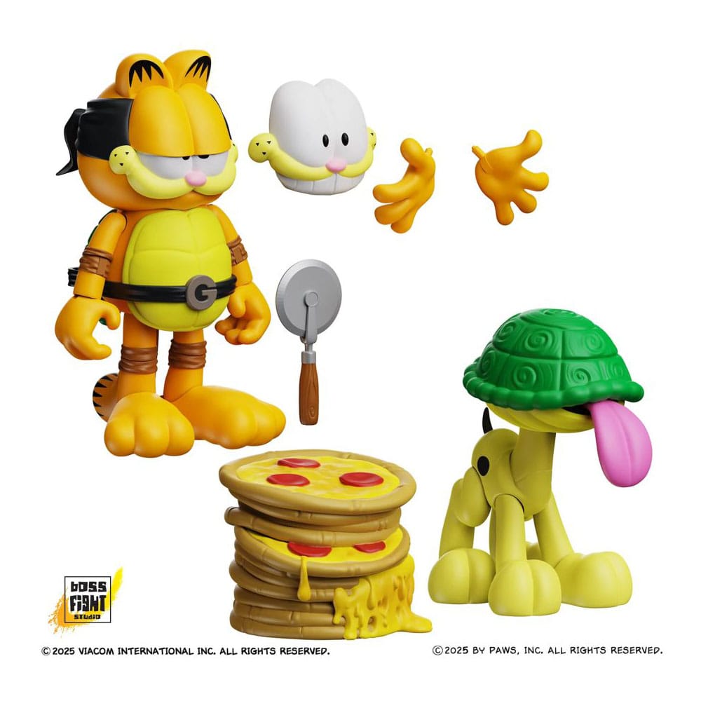 Garfield  pack 2 figurines Garfello and Sidekick Odie