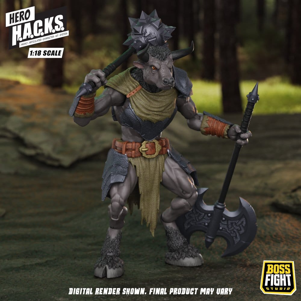 Hero H.A.C.K.S. Core figurine 1/18 Heroes and Villains Wave 1 Minos Auroxos: Labyrinthian Warrior