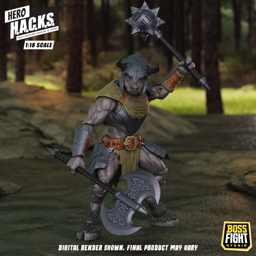 Hero H.A.C.K.S. Core figurine 1/18 Heroes and Villains Wave 1 Minos Auroxos: Labyrinthian Warrior