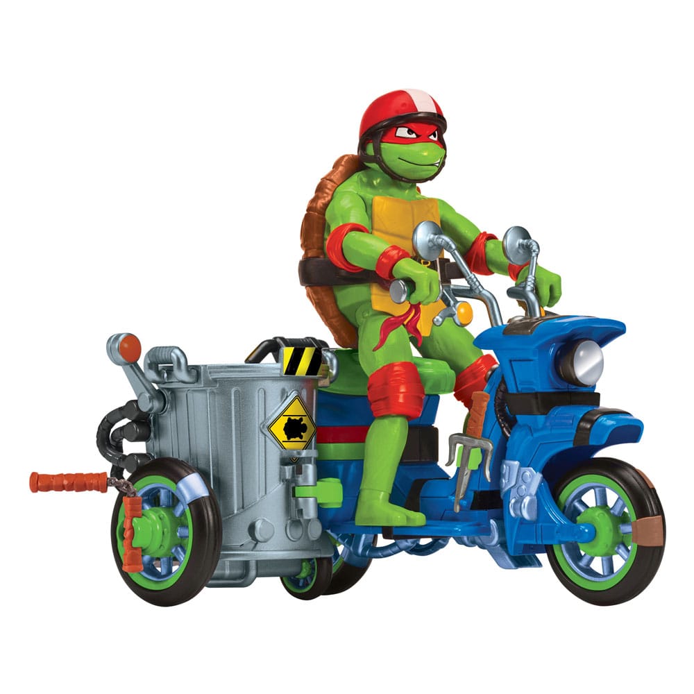 Ninja Turtles : Teenage Years figurine Raphael & Scooter et side-car 11 cm