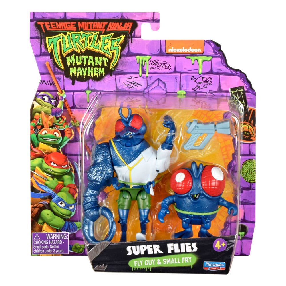 Ninja Turtles : Teenage Years figurines Super Fly & Toddler Super Fly 11 cm