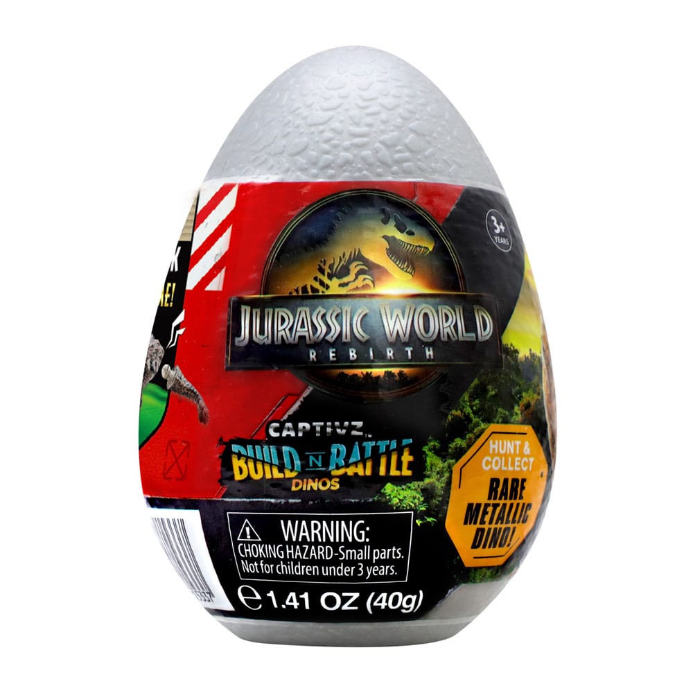 Jurassic World : Renaissance présentoir Pop N Lock Blind Box Captivz Build n Battle Dinos (12)