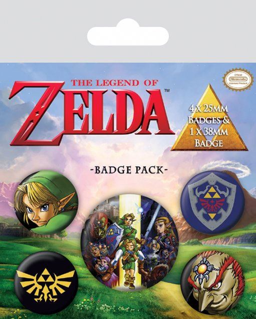 The Legend of Zelda pack 5 badges Link