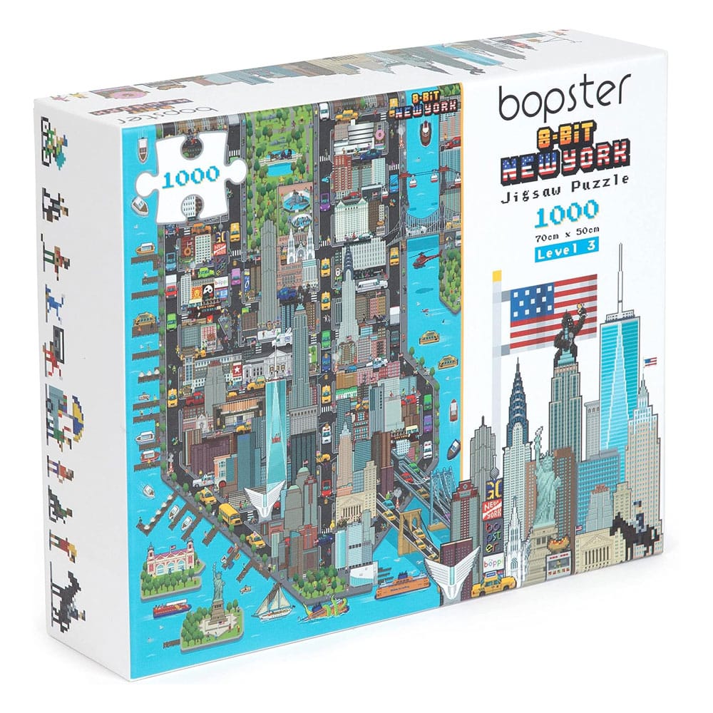 8-Bit Pixel Puzzle New York Level 3 1000 Pièces