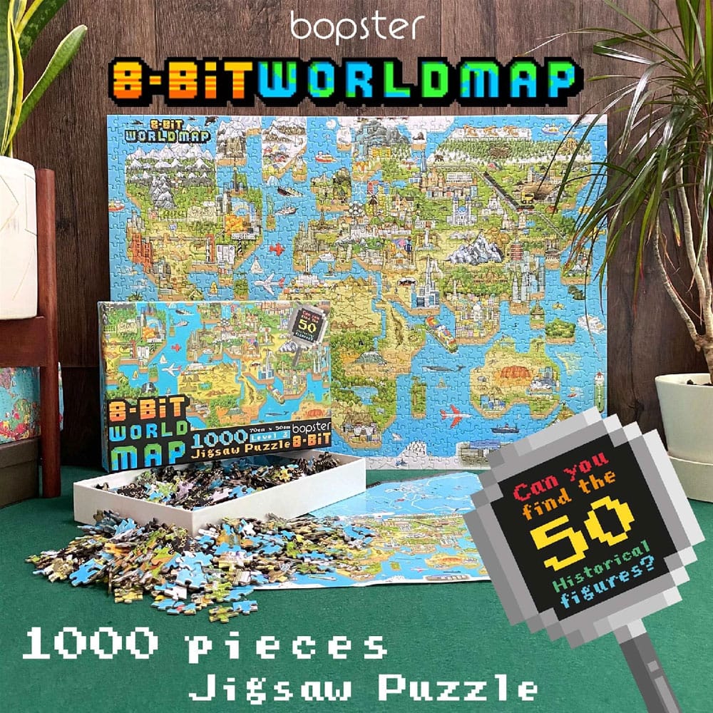 8-Bit Pixel Puzzle World Level 3 1000 Pièces