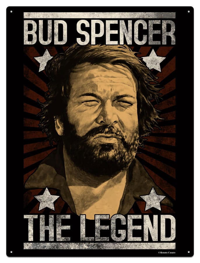 Bud Spencer panneau métal The Legend 20 x 30 cm