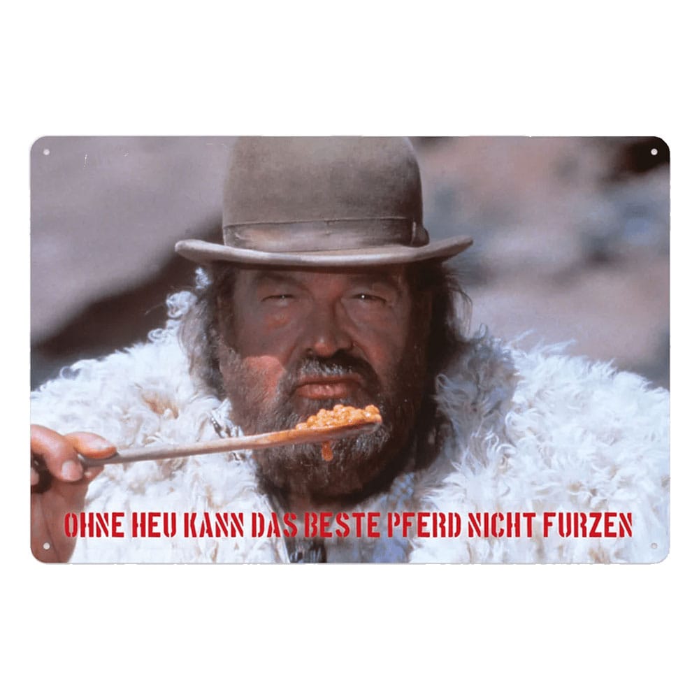 Bud Spencer panneau métal Bohnen 20 x 30 cm