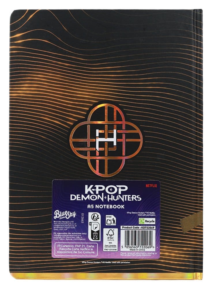 KPop Demon Hunters bloc-notes A5 Golden