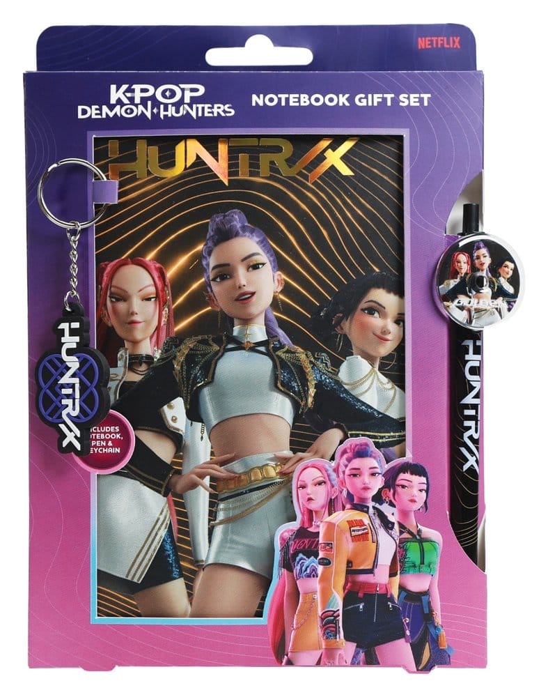 KPop Demon Hunters set cadeau bloc-notes Golden