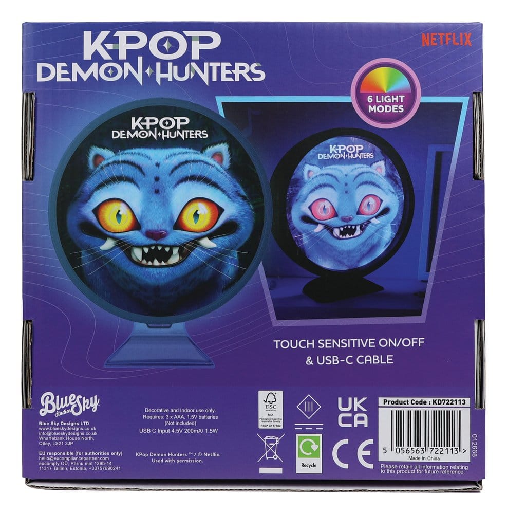KPop Demon Hunters lampe d´ambiance avec USB-C Derpy 11cm