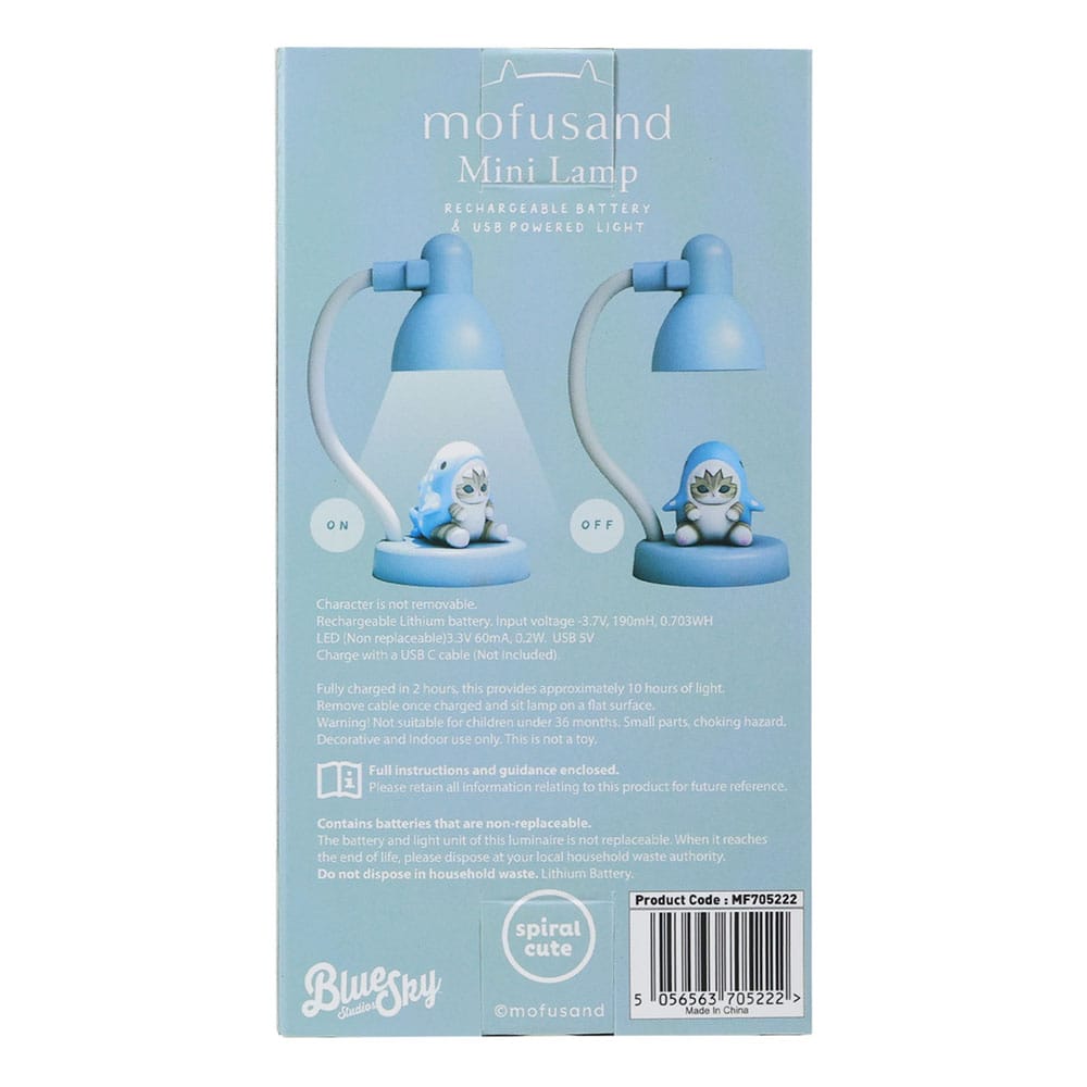 Mofusand lampe LED mini avec figurine 11 cm