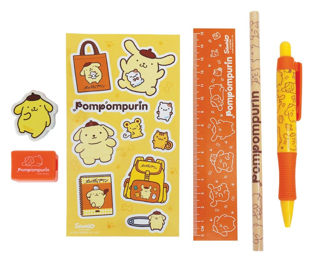 Sanrio set d'écriture 6 pièces Pompompurin