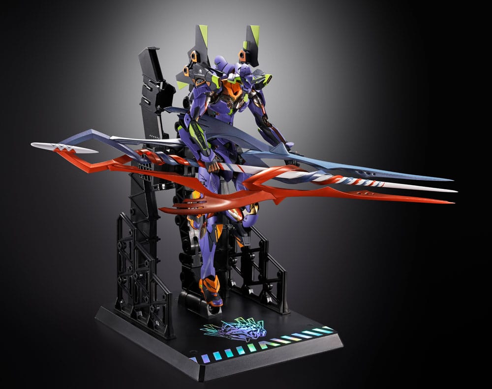 Neon Genesis Evangelion figurine Diecast Metal Build Eva Test Type-01 30th with the Spear of Gaius 22 cm