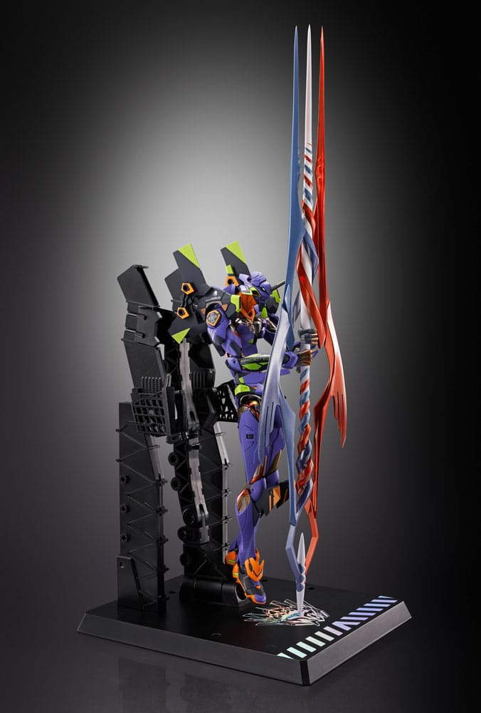 Neon Genesis Evangelion figurine Diecast Metal Build Eva Test Type-01 30th with the Spear of Gaius 22 cm