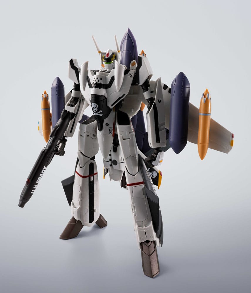 Macross figurine Hi-Metal R Chogokin VF-0S Phoenix (Roy Focker Use) & QF-2200D-B Ghost Set 14 cm