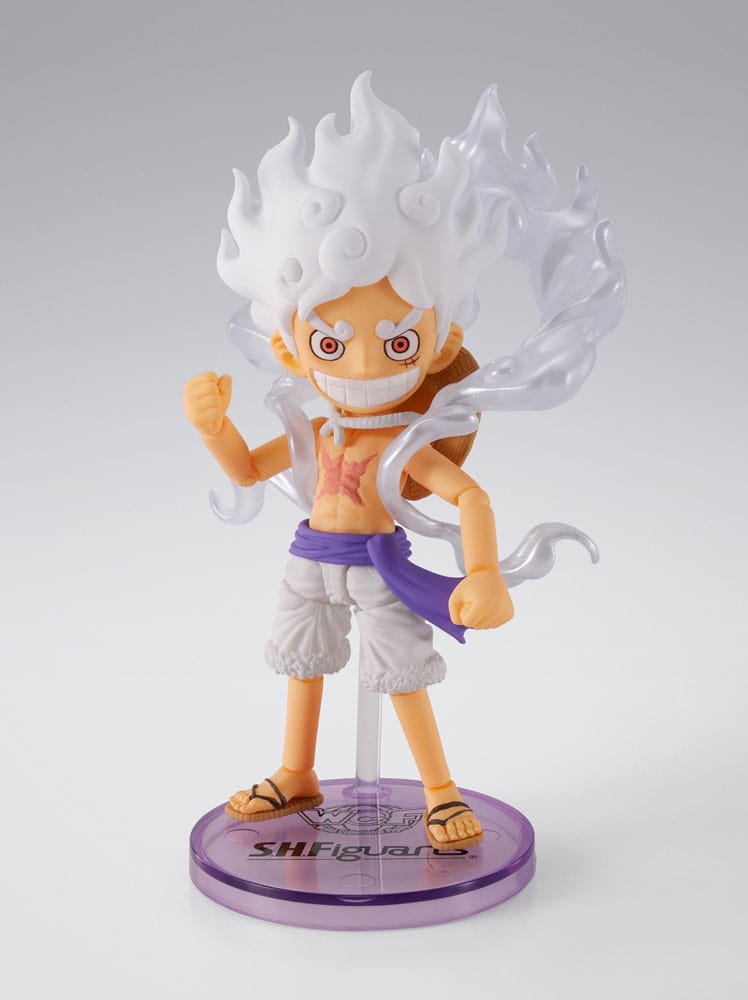 One Piece figurine World Collactable Figures x S.H. Figuarts Monkey D. Luffy Gear 5 8 cm