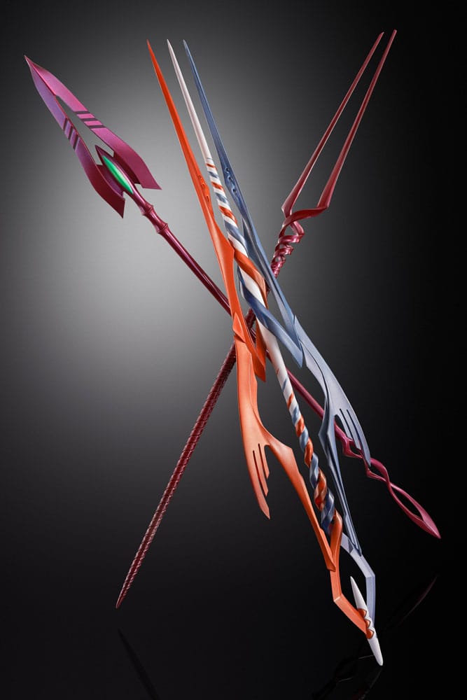 Neon Genesis Evangelion figurine Diecast Metal Build Eva Production Model-02 30th with the Spear of Cassius 22 cm