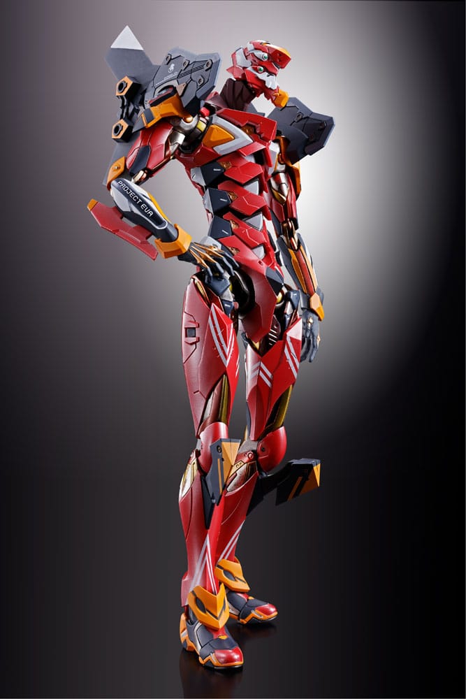 Neon Genesis Evangelion figurine Diecast Metal Build Eva Production Model-02 30th with the Spear of Cassius 22 cm