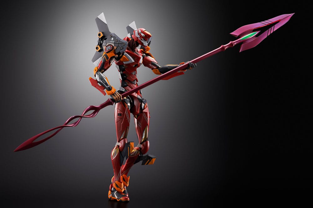 Neon Genesis Evangelion figurine Diecast Metal Build Eva Production Model-02 30th with the Spear of Cassius 22 cm