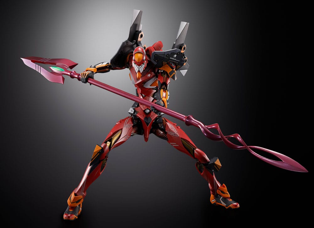 Neon Genesis Evangelion figurine Diecast Metal Build Eva Production Model-02 30th with the Spear of Cassius 22 cm