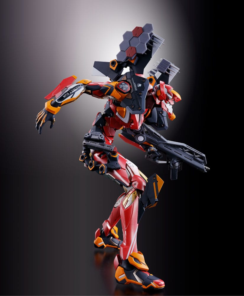 Neon Genesis Evangelion figurine Diecast Metal Build Eva Production Model-02 30th with the Spear of Cassius 22 cm