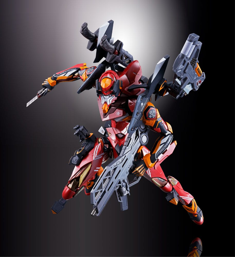 Neon Genesis Evangelion figurine Diecast Metal Build Eva Production Model-02 30th with the Spear of Cassius 22 cm