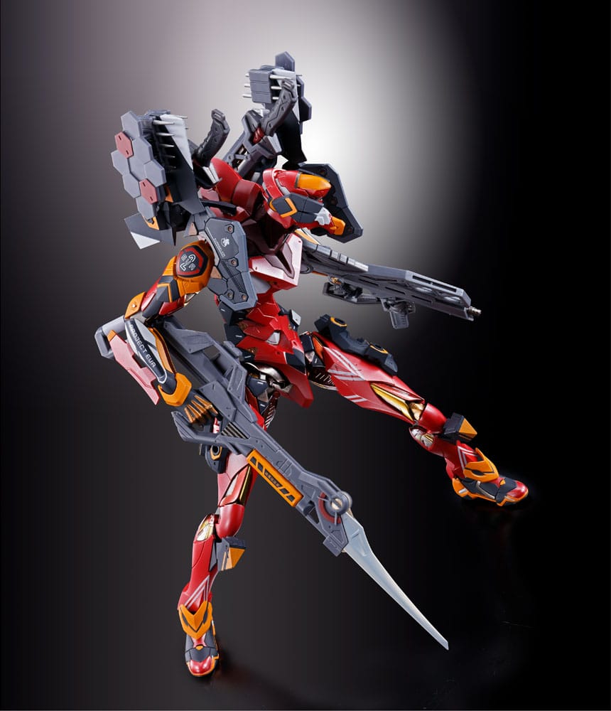 Neon Genesis Evangelion figurine Diecast Metal Build Eva Production Model-02 30th with the Spear of Cassius 22 cm