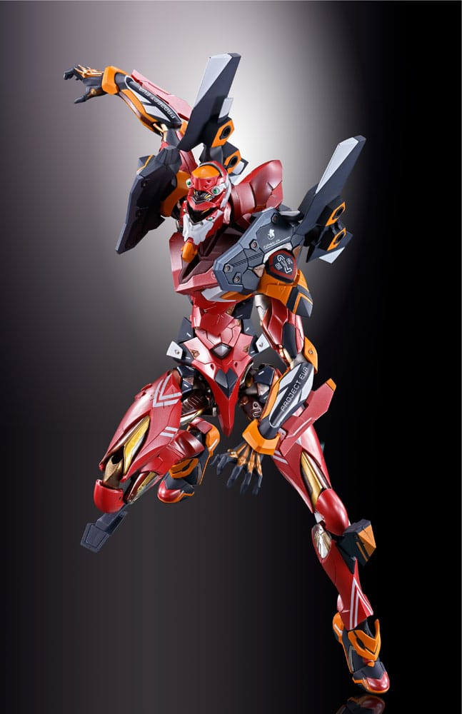 Neon Genesis Evangelion figurine Diecast Metal Build Eva Production Model-02 30th with the Spear of Cassius 22 cm