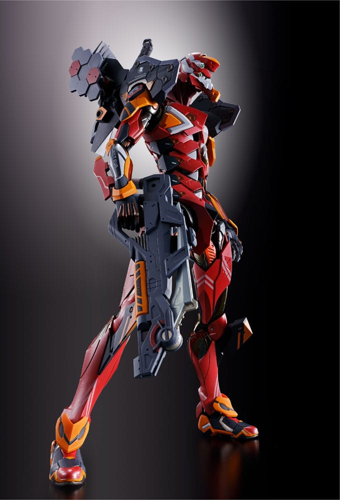 Neon Genesis Evangelion figurine Diecast Metal Build Eva Production Model-02 30th with the Spear of Cassius 22 cm