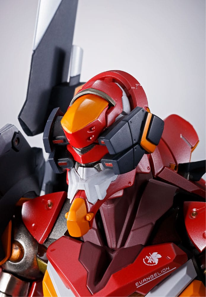 Neon Genesis Evangelion figurine Diecast Metal Build Eva Production Model-02 30th with the Spear of Cassius 22 cm