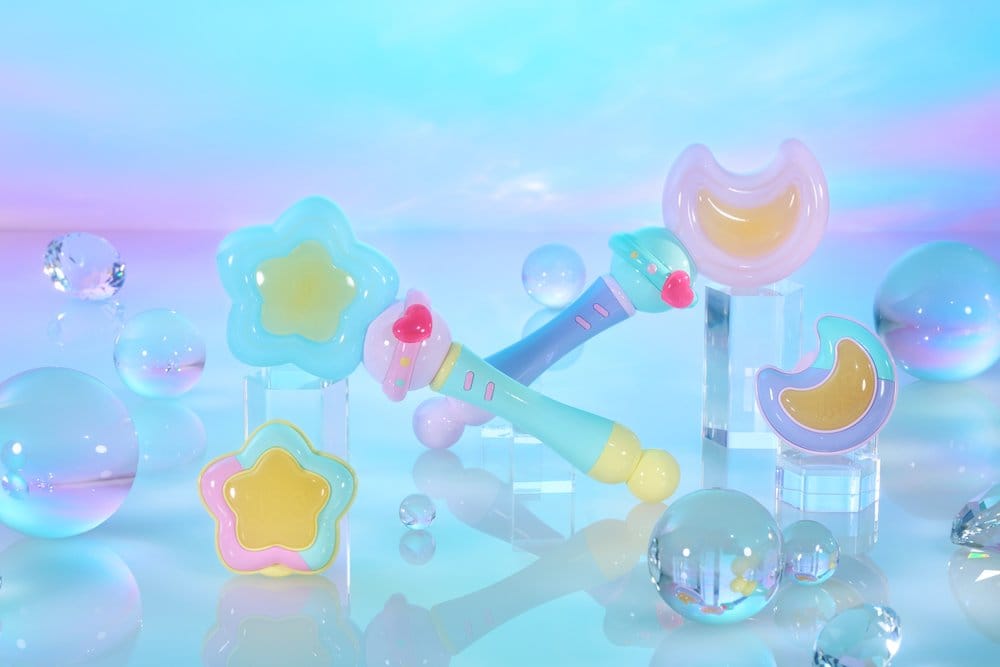 Magical Sisters Lulutto Lilly Réplique Proplica Moontoneoneon & GlassHeart DreamPact Set 25 cm