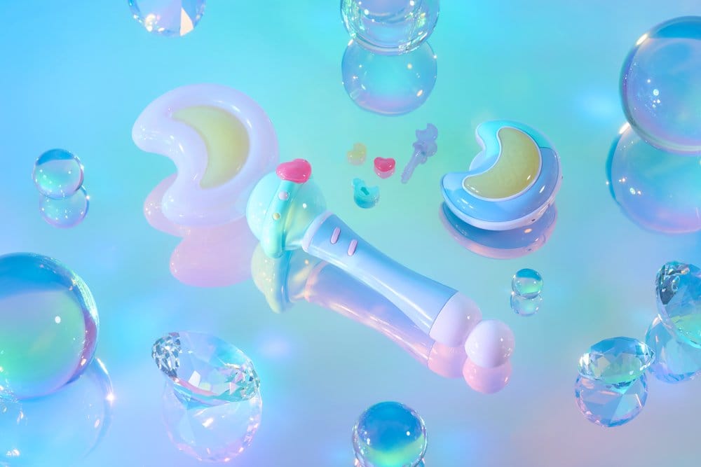 Magical Sisters Lulutto Lilly Réplique Proplica Moontoneoneon & GlassHeart DreamPact Set 25 cm