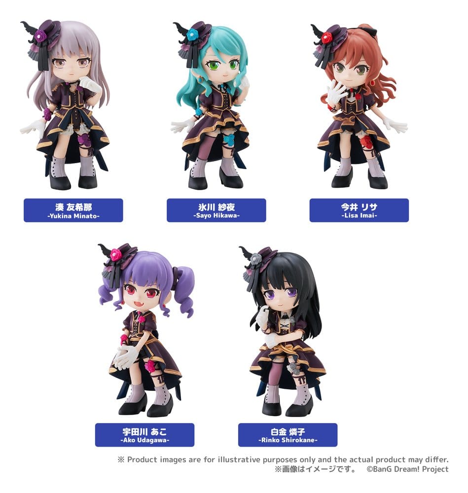 BanG Dream! PalVerse Collection assortiment figurines PVC Roselia Box Ver. 5 cm (6)