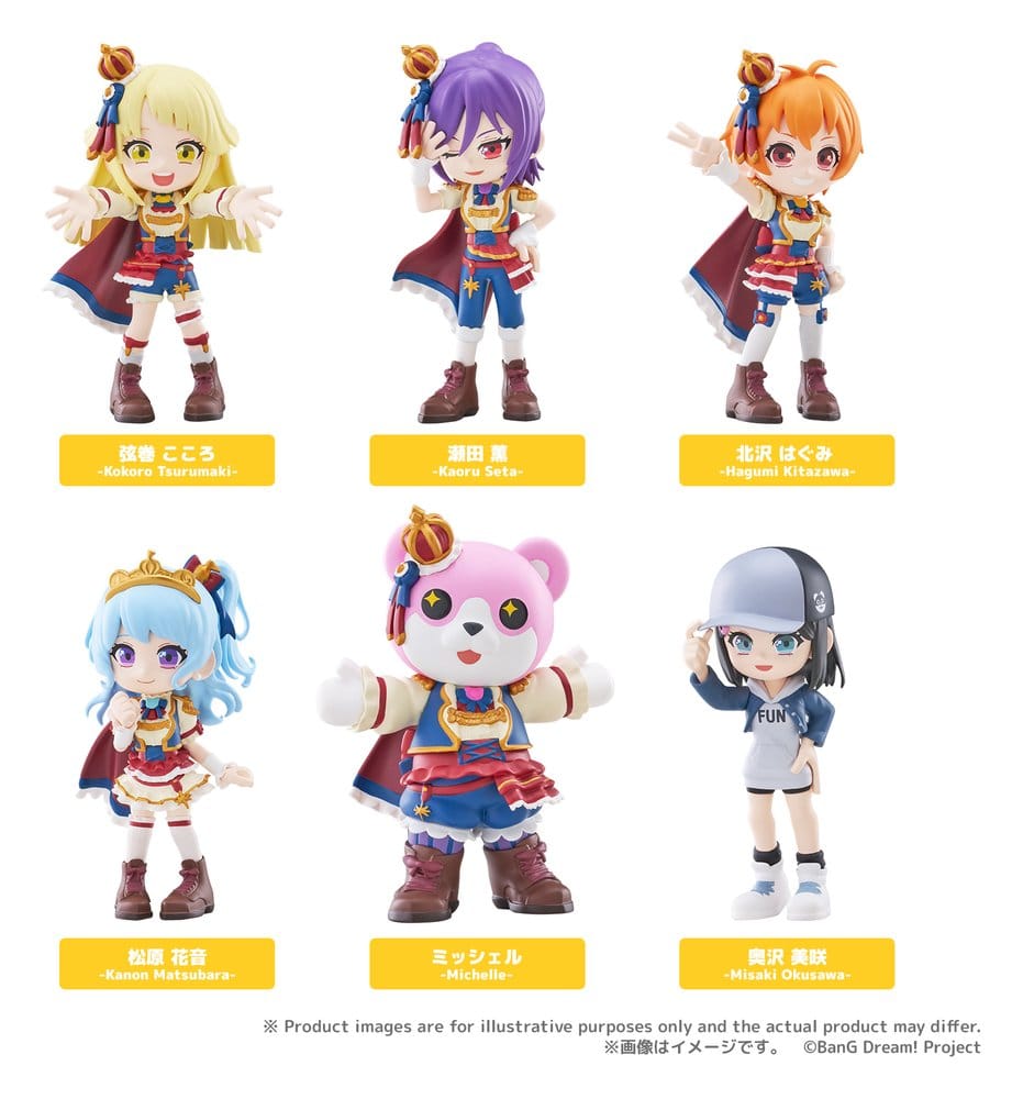 BanG Dream! présentoir boîte-mystère figurines mini PalVerse Hello, Happy World! (6)