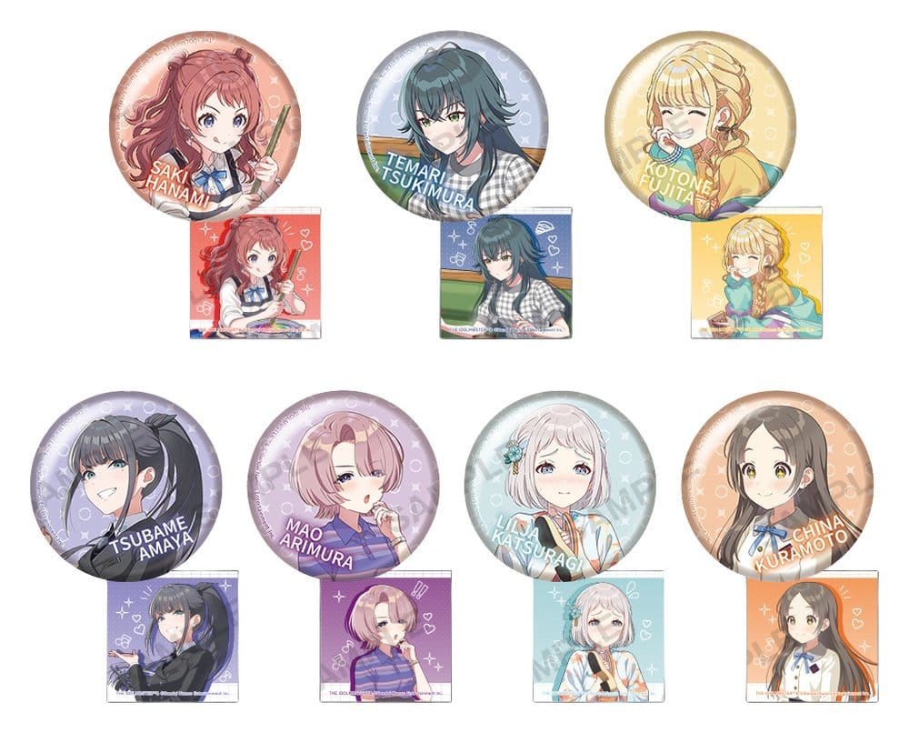 The Idolmaster Gakuen Idolmaster Can Badge vol.3 Display Box (8) 5 cm