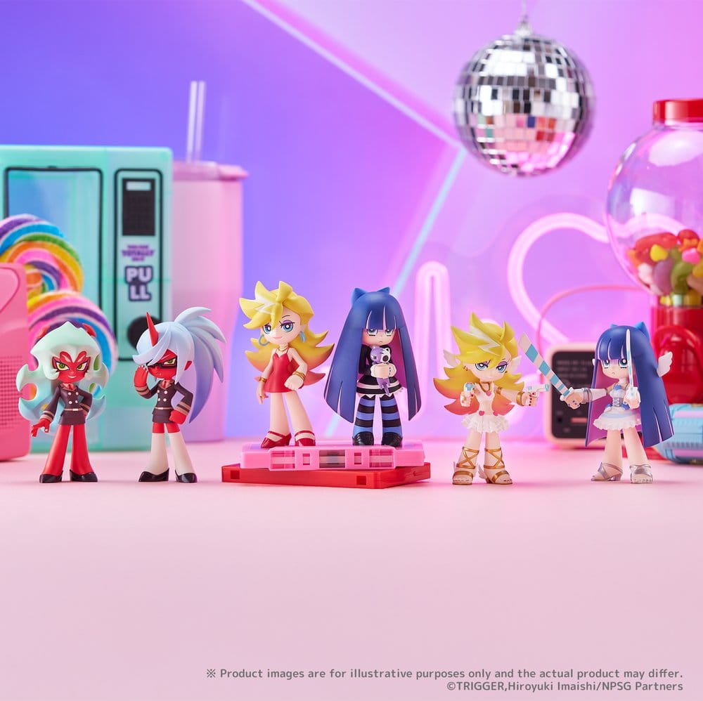 Panty & Stocking with Garterbelt Blind Box présentoir figurines mini PalVerse New (6)