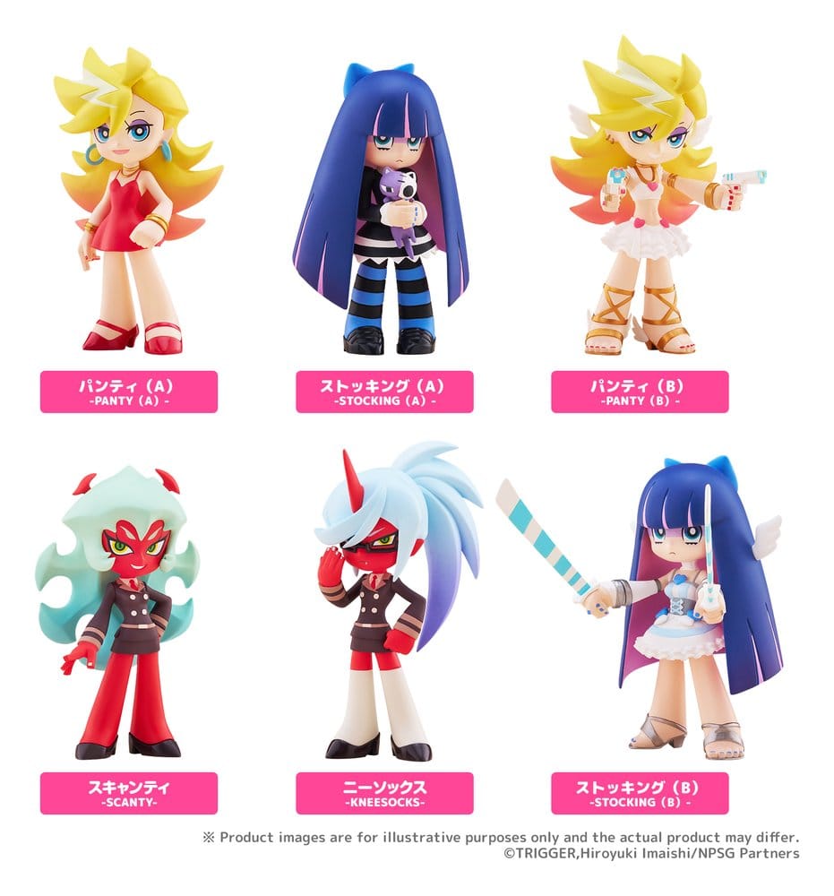 Panty & Stocking with Garterbelt Blind Box présentoir figurines mini PalVerse New (6)