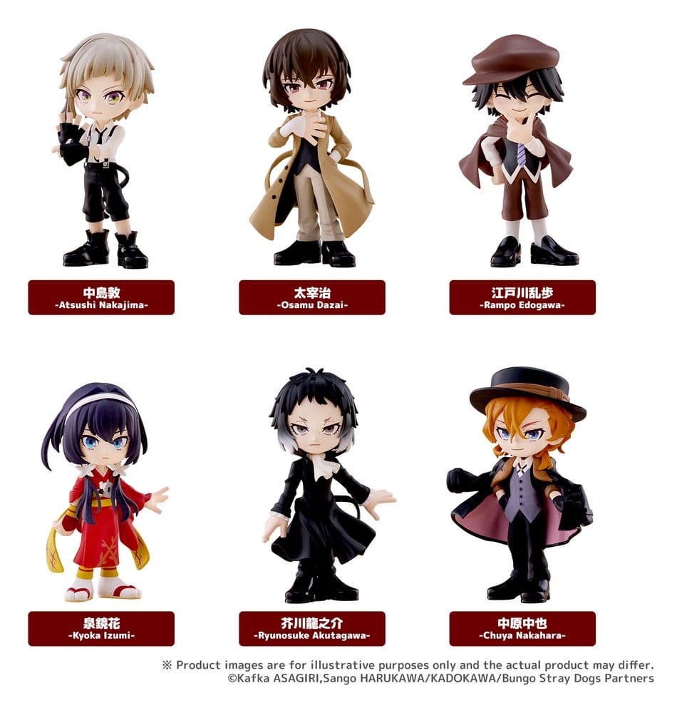 Bungo Stray Dogs présentoir boîte-mystère figurines mini PalVerse (6)