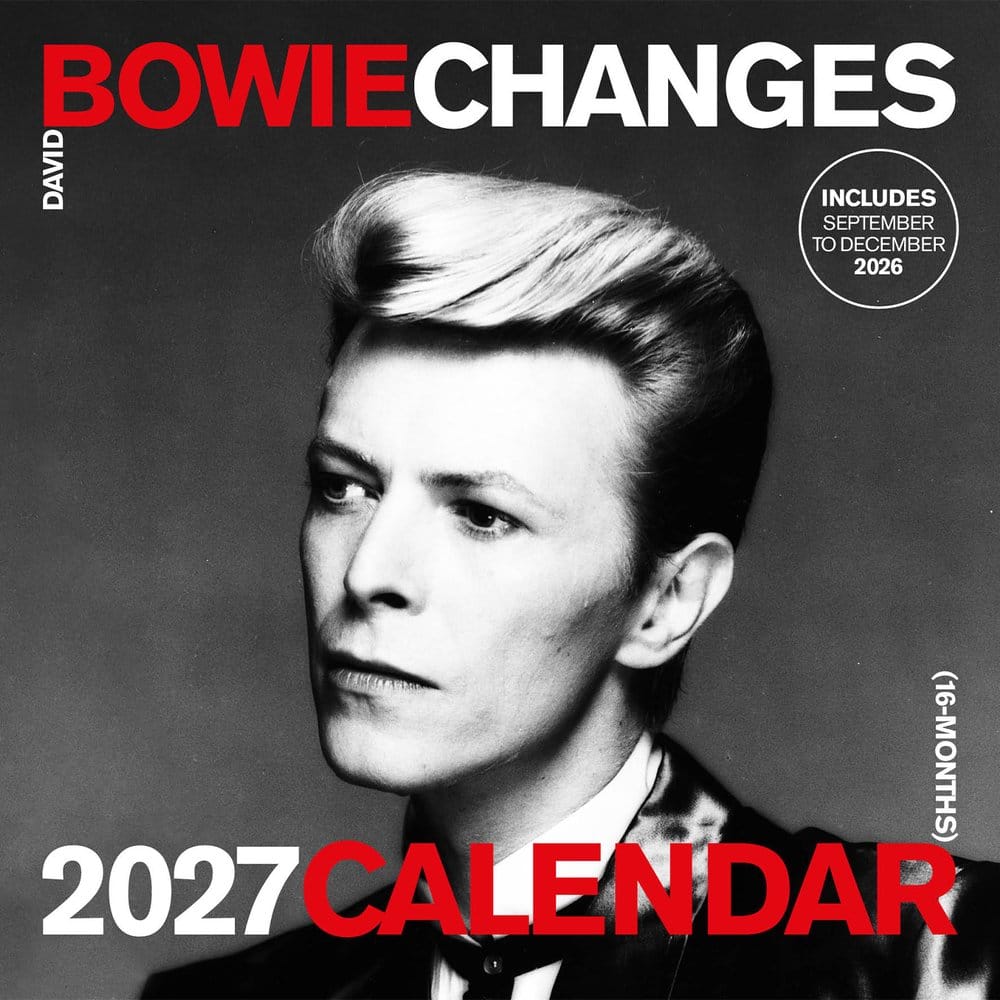 David Bowie calendrier Changes 2027 30 x 30 cm